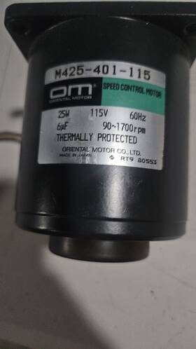 M425-401-115 Oriental Motor Speed Control 25w 115v 90 1700rpm