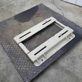 444b2 Overly Hautz Steel Adjustable Motor Base - Used