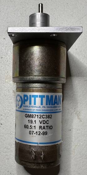 Gm8712c382 Pittman Motor 19.1 Vdc 60.5 1 Ratio