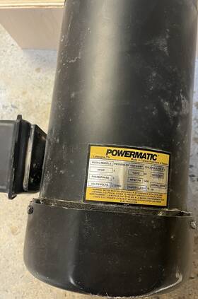 Pm2000b-53 Powermatic 5hp 3-phase Ac Induction Motor 230/460v 3450 Rpm