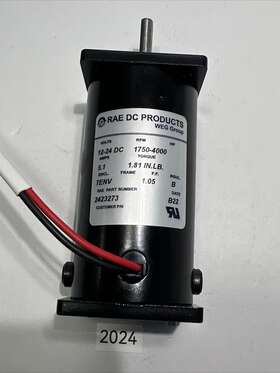 1750-4000 Rae Products 2423273 Dc Part#2423273 Motor Weg Group 115v Rpm Tenv 12-24 V