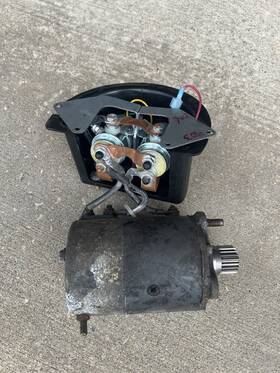 Mux-6302b Ramsey Winch Motor And Solinoids 24v Dc With Gear On Shaft Rad-sales
