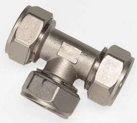 M8033 Rapidair Stainless Steel Compressed Air Piping 1/2 Inch Tee