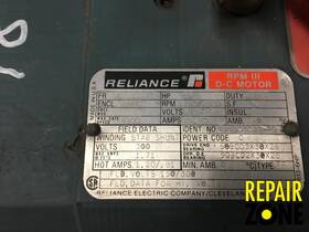 2512atz Reliance 15 Hp 1800 Rpm Fr Dc Motor Liquidation