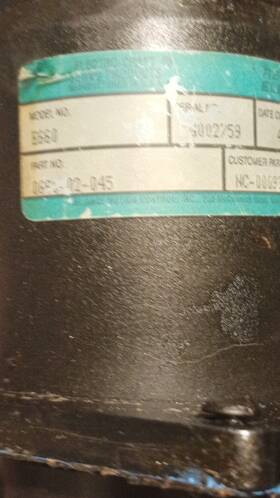 0660-02-045 Reliance Electric 0820-02-045 E660 Splined Shaft Motor Industrial