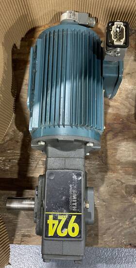 P14a5805p Reliance Electric Ac Motor 2hp With 924mdt Speed Reducer Ratio 10 1