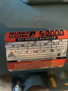 P14h1430t Reliance Electric 1 1/2 Hp 1740 Rpm Fc145tc Tefc Motor