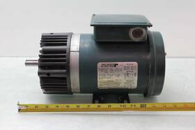 Reliance Electric P56h3131h-dg Motor 230/480v 1hp Nema 56c Warner Em50-20 Clutch