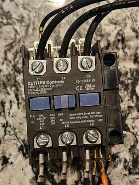 42-102664-19 Rheem 40a 3-pole 24v Contactor With Auxiliary