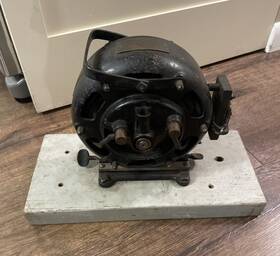 P4691 Robbins Myers Antique Englehardt Holtzer Cabot Nickelodeon Motor 1120 Rpm Patent 1907 Pancake