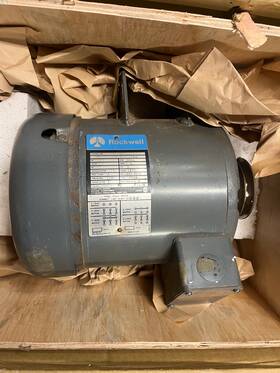87-353 Rockwell Three Phase Electric Motor For A Saw. 3 Hp
