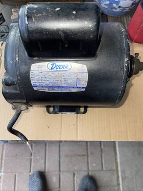 Rpm Mc-56 Doerr 1 Hp Electric Motor 3450