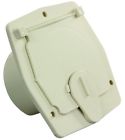 S-27-14-a Jr Products Colonial White Amp Square Electric Cable 756815006057