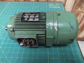 K80a4b14c Sbc .9 Hp 1680 Rpm Electric Motor 265/460vac 3ph Fr 80 With Eddy Brake