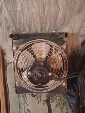 4bb-029 Scott Motors Bergstrom Electric Motor 24volt With Fan And Radiator Core Vintage Rat Rod Truck