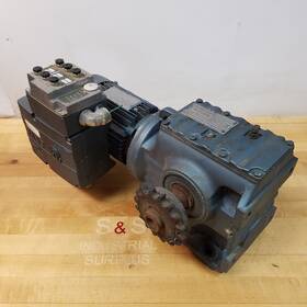 S67dt80n4mm07cbw1 Sew-eurodrive Inc Motor With Gear Reducer. Hp 1 Rpm 300-1800 Ratio 134.40/1