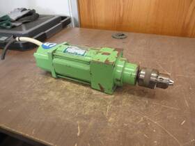 S8913 Shino Electric Ac Motor With Drill Chuck 200v 1.7a 3380rpm 400w 2p Used