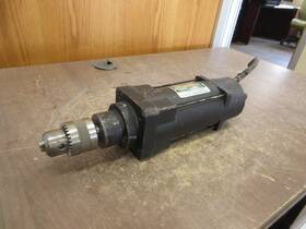 400w Shino Electric S981 Ac Motor With Drill Chuck S891 200v 1.8a 3380rpm 2p Used