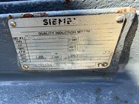 11la04444fc41 Siemens 125 Hp 460v 3 Phase Odp 1780 Rpm Induction Motor Rgz 444t