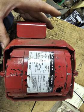 325p267 Smith A.o. Ac Motor Water Pump 1725 Rpm Boiler 1/8 Hp