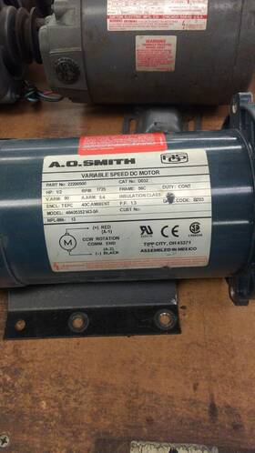 22200500 Smith D032 A.o. Variable Speed Dc Motor P/n Cat #