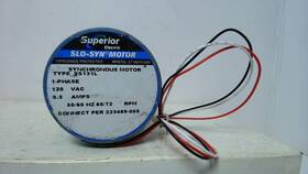Ss131l Superior Electric Synchronous Stepping Motor 120vac 0.3a 1-ph-used