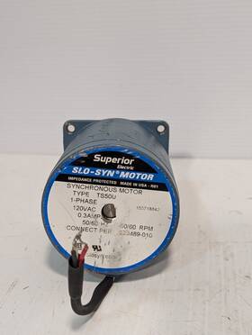 Ts50u Superior Electric Ts5ou Synchronous Motor 120vac 1 Phase 0.3a 50/60rpm