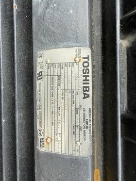 F-1251-1380 Toshiba 0865-ad0 125 Hp 460v 3 Phase Tefc 1785 Rpm Induction Motor