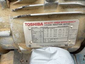 B0054flb2umw Toshiba 5 Hp 230/460v 3 Phase 1735 Rpm Tefc Induction Motor
