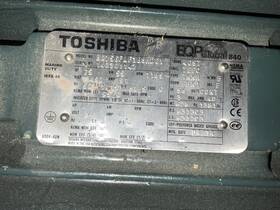 B0756flf3bshd01 Toshiba 75 Hp 460 Volts 1200 Rpm 405t Frame Ac Tefc Motor