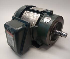 By152flf1bmhd02 Toshiba Used Electric Motor 3ph 1.5hp 460v 3490rpm Tefc 143t