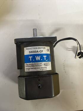 51k60a-cf Twt Motor Co. Induction 60w 200/220v 0.6a 50/60hz 1450/1800rpm