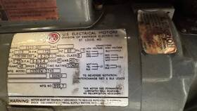 C55egw-3743 Us Electrical 1/3 Hp 115/208/230 E523-sep 1 Ph 1.25 S.f. 6.8/3.1 Fla