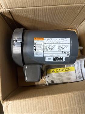 Fm70 Us Motors / Nidec Electric Motor 1hp 3 Phase 208/460v Tefc 56c Nema Premium