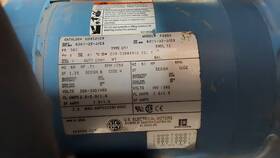U34s2acr Us Motors .75 Hp 1800 56c Te With Blower Cat # Location H-1