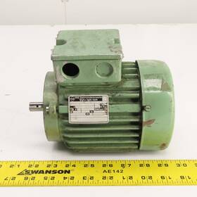 Kmer-8 Vem 71 0.37kw Electric Motor 1360rpm 220/380v 3ph 50hz 14mm Shaft Tested