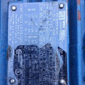 Weg 00518xt3e184t-w22 W22 5 Hp Severe Duty Three Phase Tefc Induction Ac Motor 208-460v 1755 Rpm