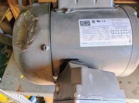 3480 Weg 253858188580 Motor 1/4 Hp 1 Ph. Frame 56c Rpm Model Damaged Housing