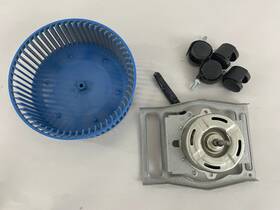 1102174 Welling Dehumidifier Parts Lot Motor Fan Wheel Casters Hvac Repair Components