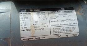316p693 Westinghouse Used Electric Motor Ac