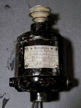 373762 Westinghouse Vintage 110v Open Face 1/60 Hp Cast Iron Electric Motor Works
