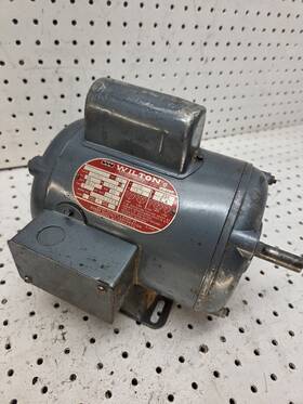 600215 Wilton Vintage 3/4 Hp Electric Motor 1725 Rpm 115 / 230 Drill Press Nice