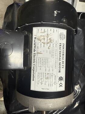 At12-18-56 Worldwide Electric 1/2 Hp 3 Ph Motor 56 Frame 1725 Rpm 208/230-460 V. Mod