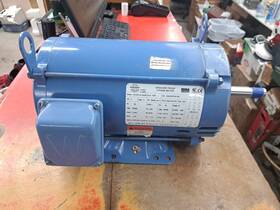 Occp5-18-184jm Worldwide Electric Corp. Open Drip Proof Motor 5hp 12.4/6.2 Amps