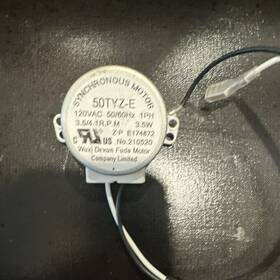 50tyz-e Wuxi Dexun Fuda Motor Company Limited Synchronous 120vac 50/60hz 1ph 3.5/4.1rpm 3.5w