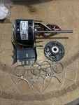 Genteq #2840 Electric Blower Motor 1/30 Hp 115 1075 Rpm 3SPEED Reversible Rot. Fixed Price $65.00.