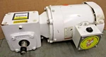 Boston Electric Gear Box 25 Ratio W/ Leeson C6T17WC24C 3 Phase A6029DW. Fixed Price $350.00.