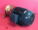 New 2020 Weg W22 Electric Motor 10 Hp 3 Phase 200-208V & Packo Fluid Drain Pump. Fixed Price $1299.00.