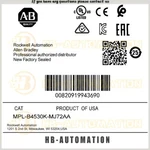 New MPL-B4530K-MJ72AA Servo Motor Ab Brand In Box MPLB4530KMJ72AA Zy. Fixed Price $2272.89.