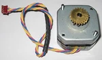 Minebea Stepper Motor W/ 18.4MM 21 Tooth Gear - 24 V 3.75 Deg/step 5MM Shaft. Fixed Price $10.95.